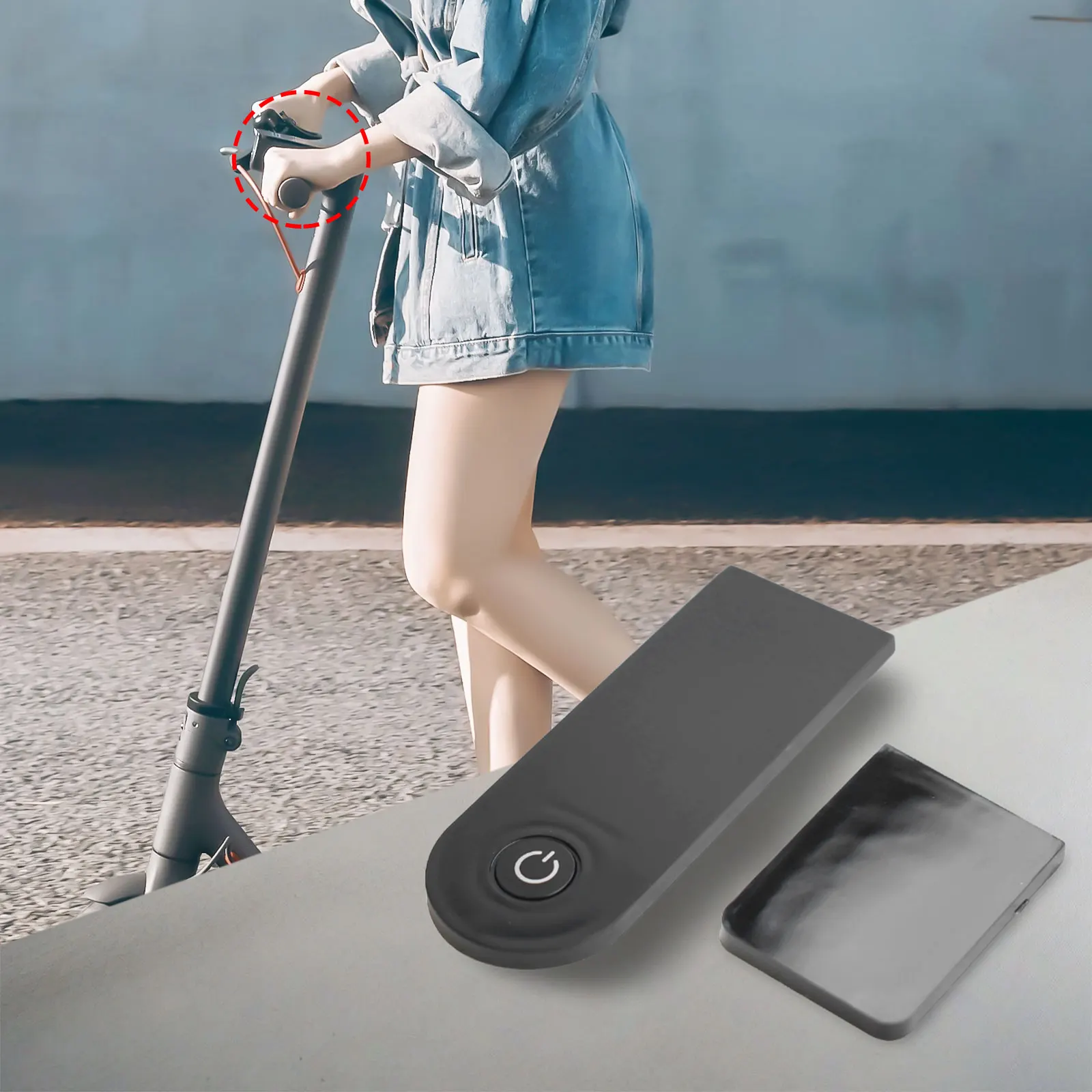 Крышка экрана дисплея электрического скутера 134x33 мм пластиковые крышки панели