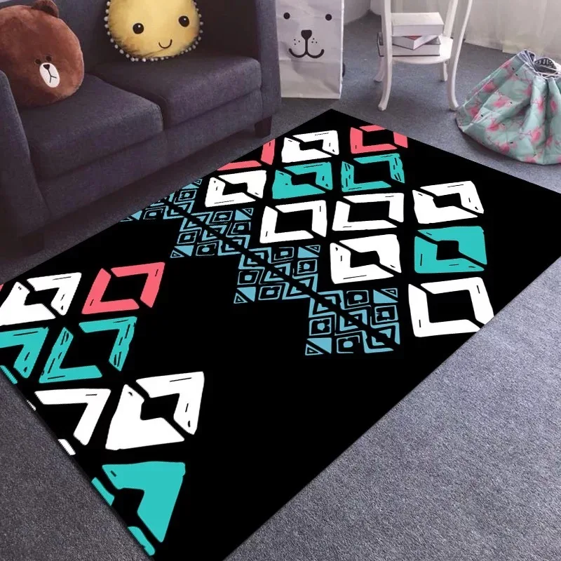 

Large Area Modern Light Bedroom Bedside Blanket Living Room Table Carpet How To Decorate A Room At Home Geometric Figure