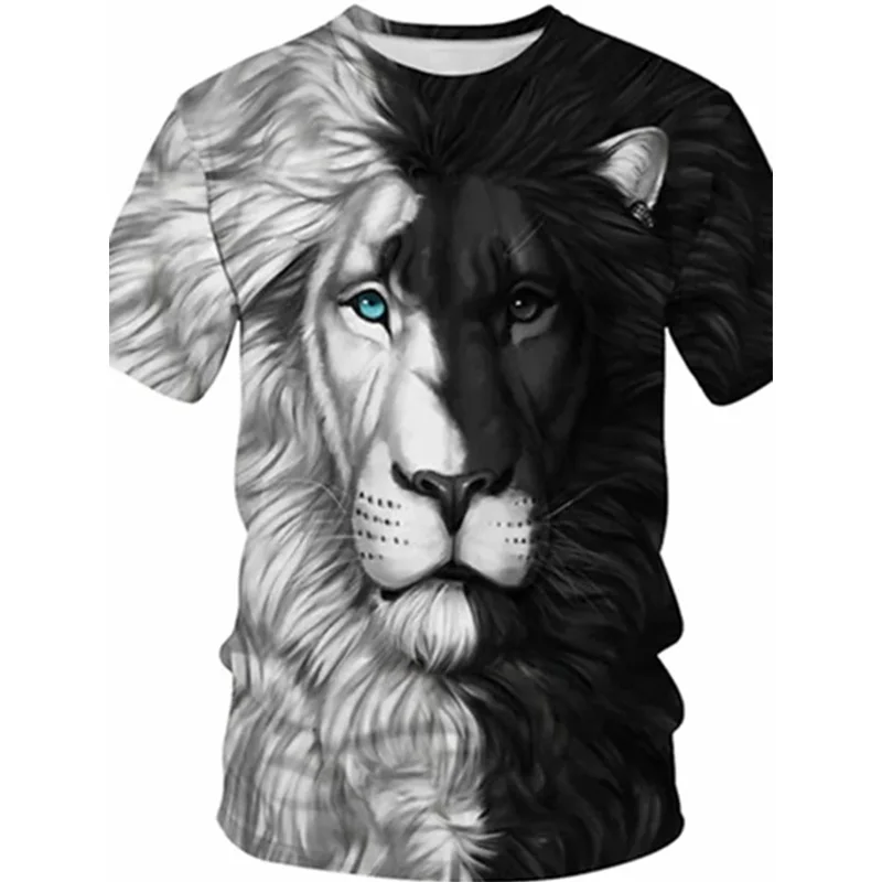 The Lion King 3D Print Men's T-shirts Summer O Neck Short Sleeve Tees Tops 3D Style Male Clothes Fashion Men's Short T-shirts