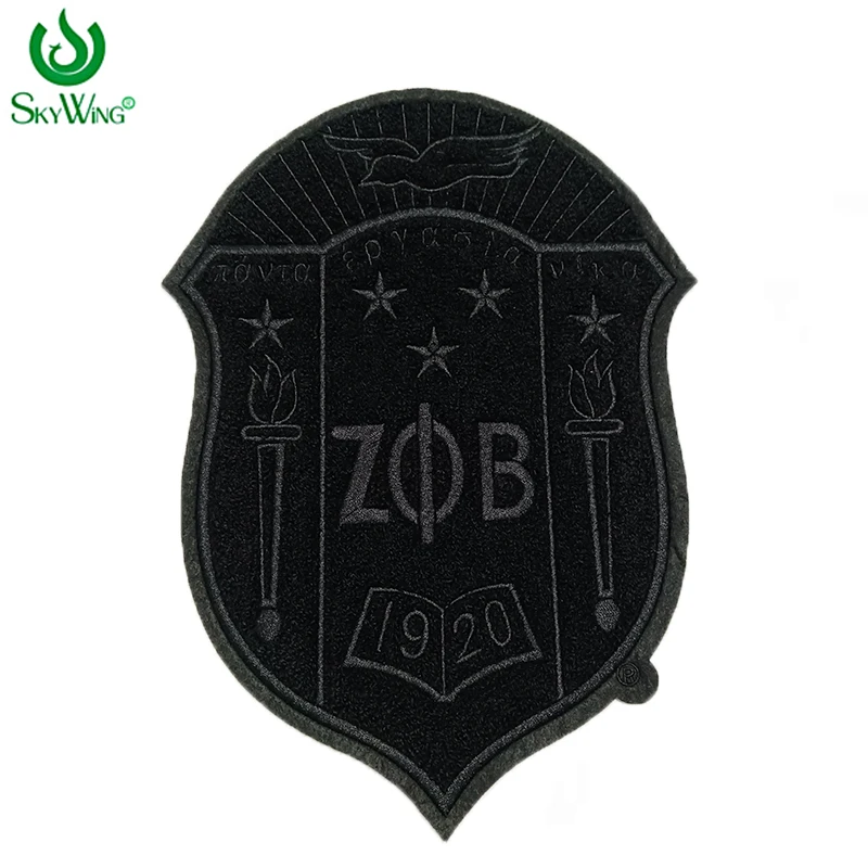 

11 дюймов Zeta Phi Beta Sorority на заказ синель вышитые черные соority Куртки Оверсайз AKA соority нашивки с утюгом