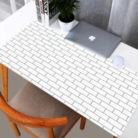 white mouse pad xxl anime keyboard game stick table mat lattice carpet laptop mousepad