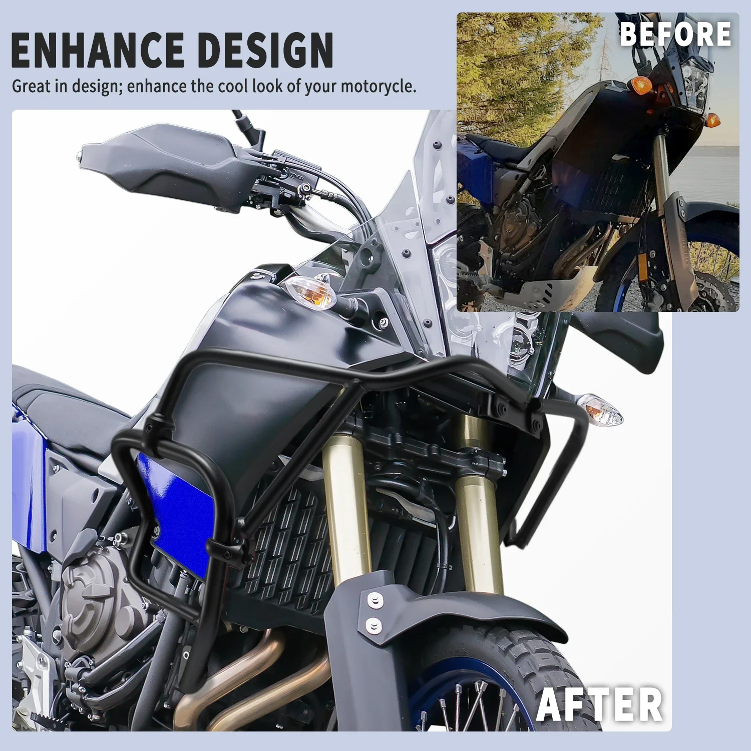 Защитный бампер для мотоциклетного шоссе Yamaha Tenere 700 XT700Z Tenere700 2019-2021 2020
