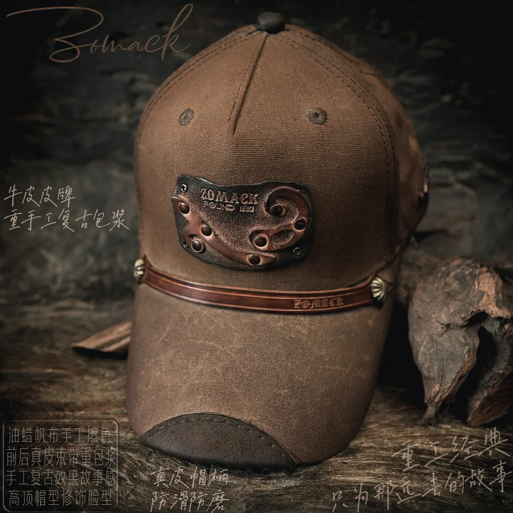 Классическая дизайнерская винтажная Мужская бейсболка ручной работы yuppa от