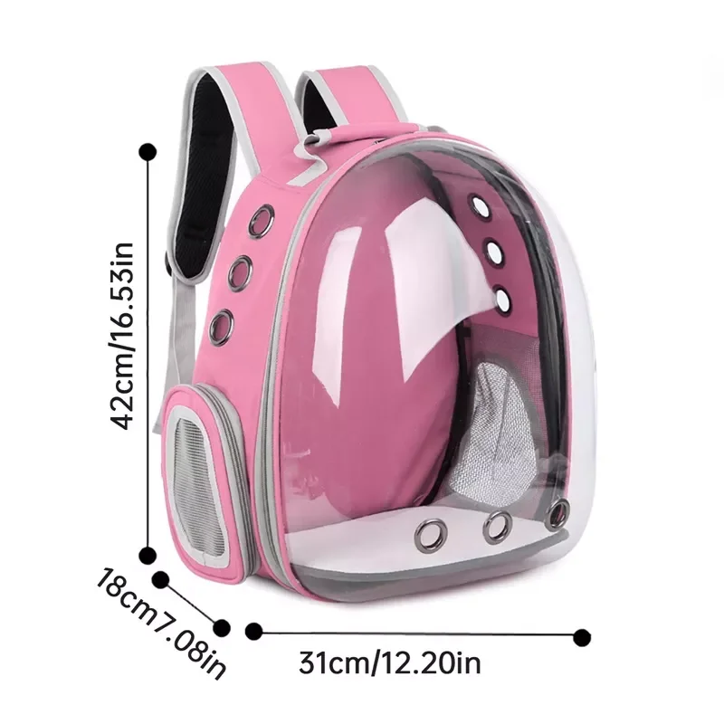 

2023 Cat Carrier Bags Breathable Pet Carriers Small Dogs Cat Backpack Travel Space Capsule Cage Pet Transport Bag Carrying For C