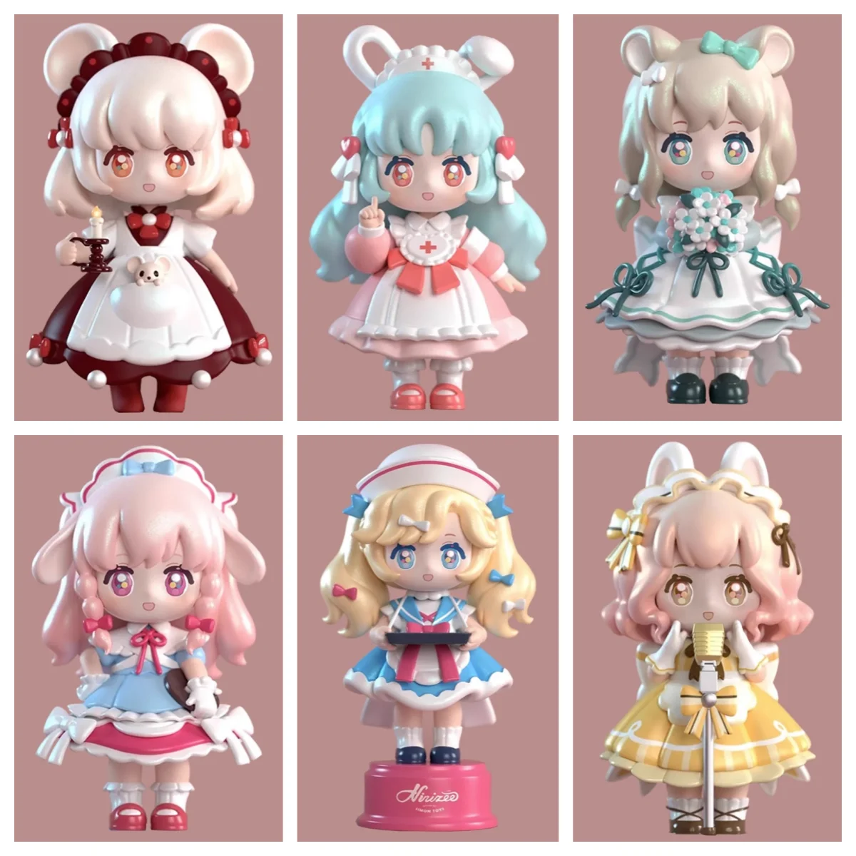 Pvc Figure Cute Girl Model Ornaments Mystery Box Toy Gift