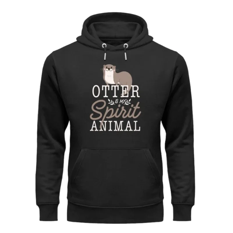 

Otter Spirit Hoodie Fall and Winter Fashion Tops Simple Loose Unisex Pullover Sweatshirt Aesthetic Harajuku Clothes
