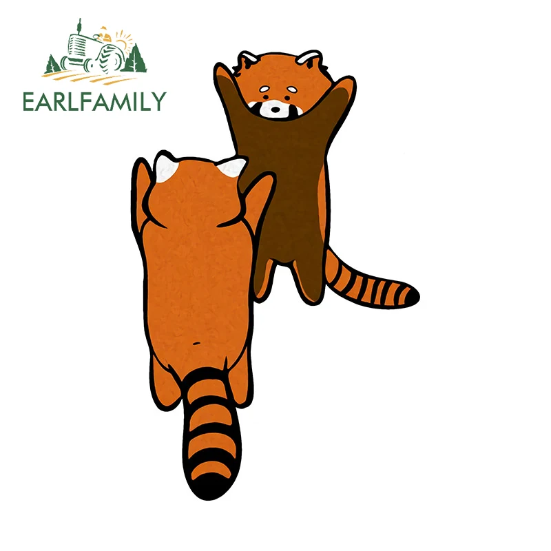 

EARLFAMILY 13 см x 1,9 см для Красной панды, виниловые автомобильные наклейки, аниме «сделай сам», украшение для ноутбука, сноуборда, водонепроницаемая наклейка на окно автомобиля