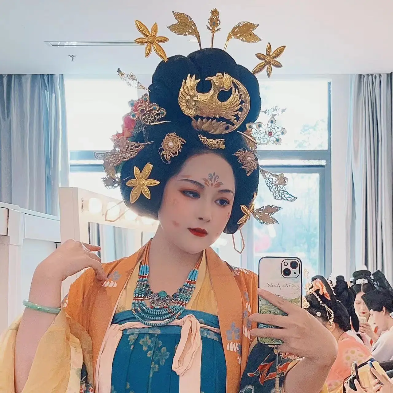 [Морозное перо павильон] стиль Тан ханьфу длина груди предлагает донору Могао