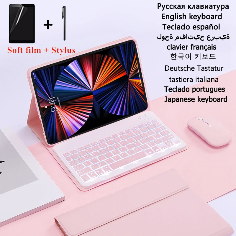 

keyboard for Lenovo Tab P11 Pro Case TB-J706F Cover for Lenovo Pad Pro Case TB-J716F P11 Pro 2021 Backlit Keyboard Teclado Funda