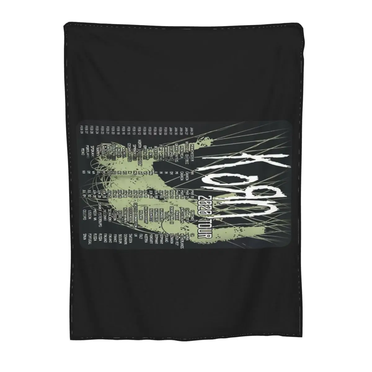 Горячий предмет Korn 2020 Joint Tour Complete Dates Концертное одеяло Джонатана Дэвис S 6XL