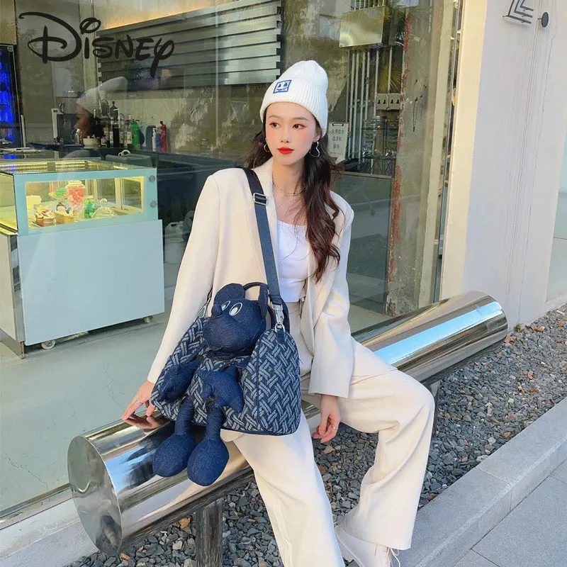 Disney Mickey New Doll Handbag Fashion High Quality Women's Crossbody Bag Popular Casual Versatile Unisex Cool Shoulder Bag