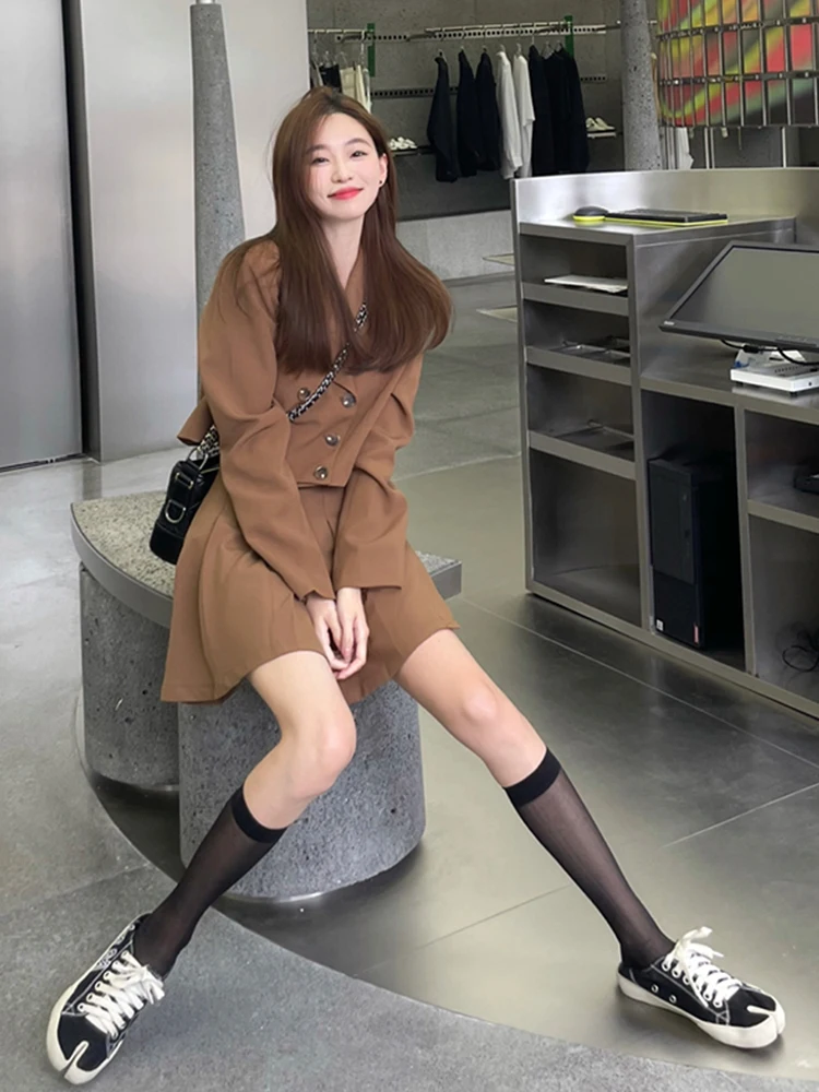 Hong Kong Sle Fashion High Sense Two-piece suit Women 2024 Early Autumn New Versatile Design Pleated Skirt Two-Piece Set