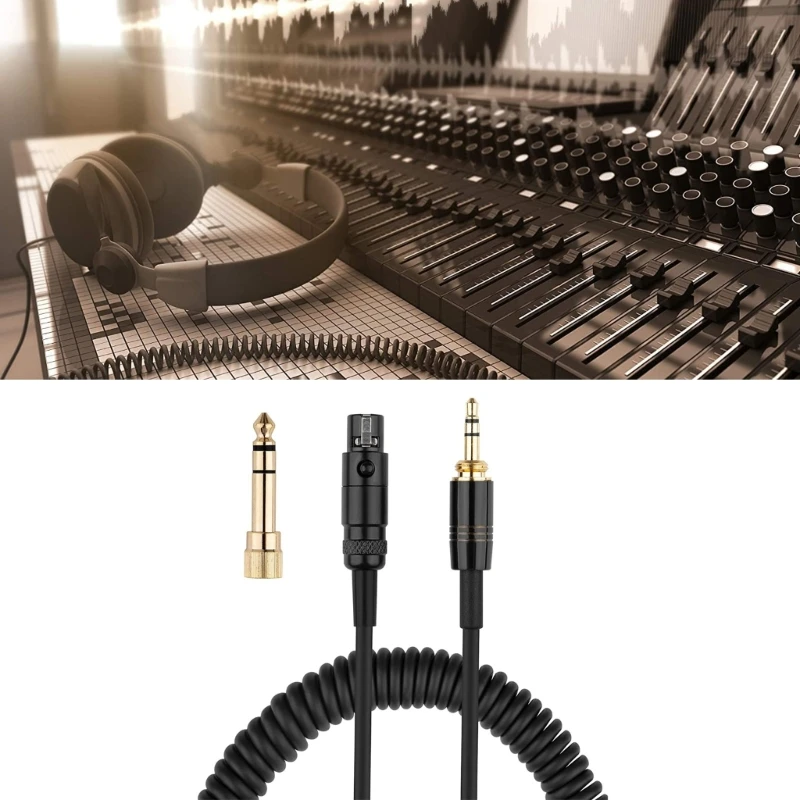

Сменный спиральный пружинный кабель для наушников для AKG Q701 K702 K267 K712 K141 K171 K181 K240 с разъемом 3,5 мм