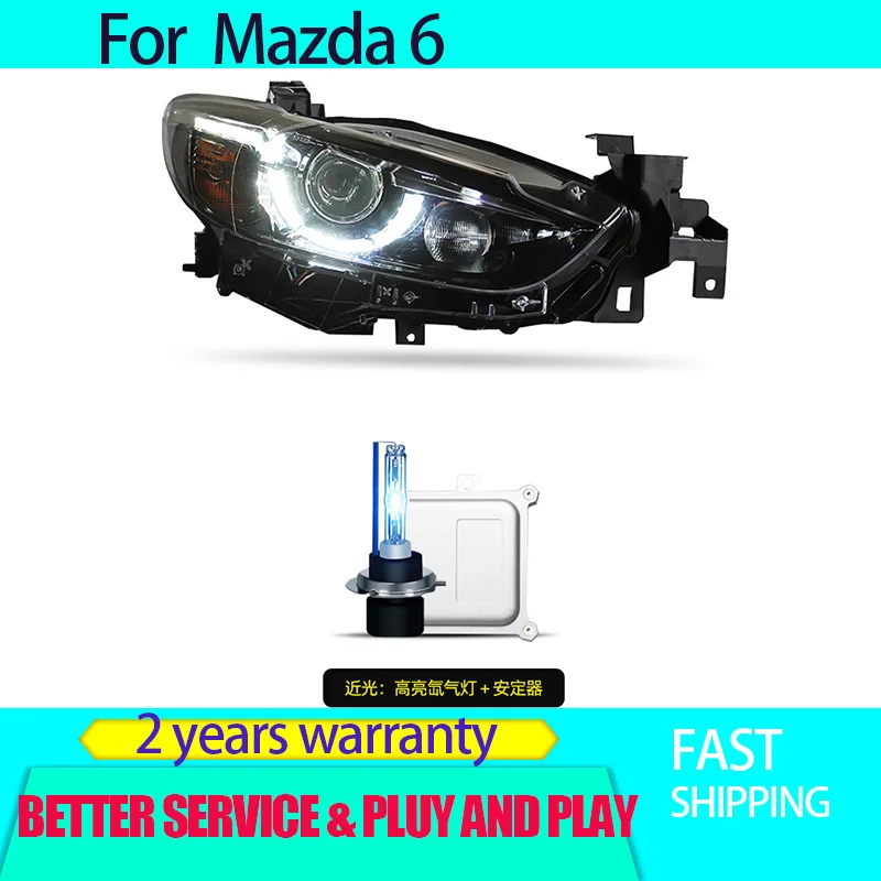 Стайлинг автомобиля для Mazda 6 2014-2015 Mazda6 фары Atenza Модифицированная фара 17 Новинка