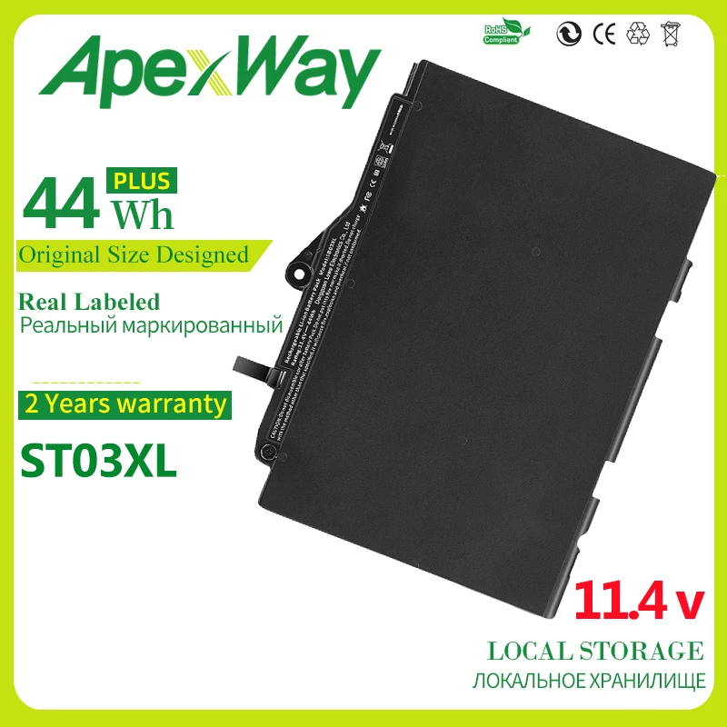 

ApexWay 11,1 V 44wh 3680mAh SN03XL SY03XL ST03XL HSTNN-UB6T Аккумулятор для ноутбука HP EliteBook 820 G3 725 G3 800514-001N