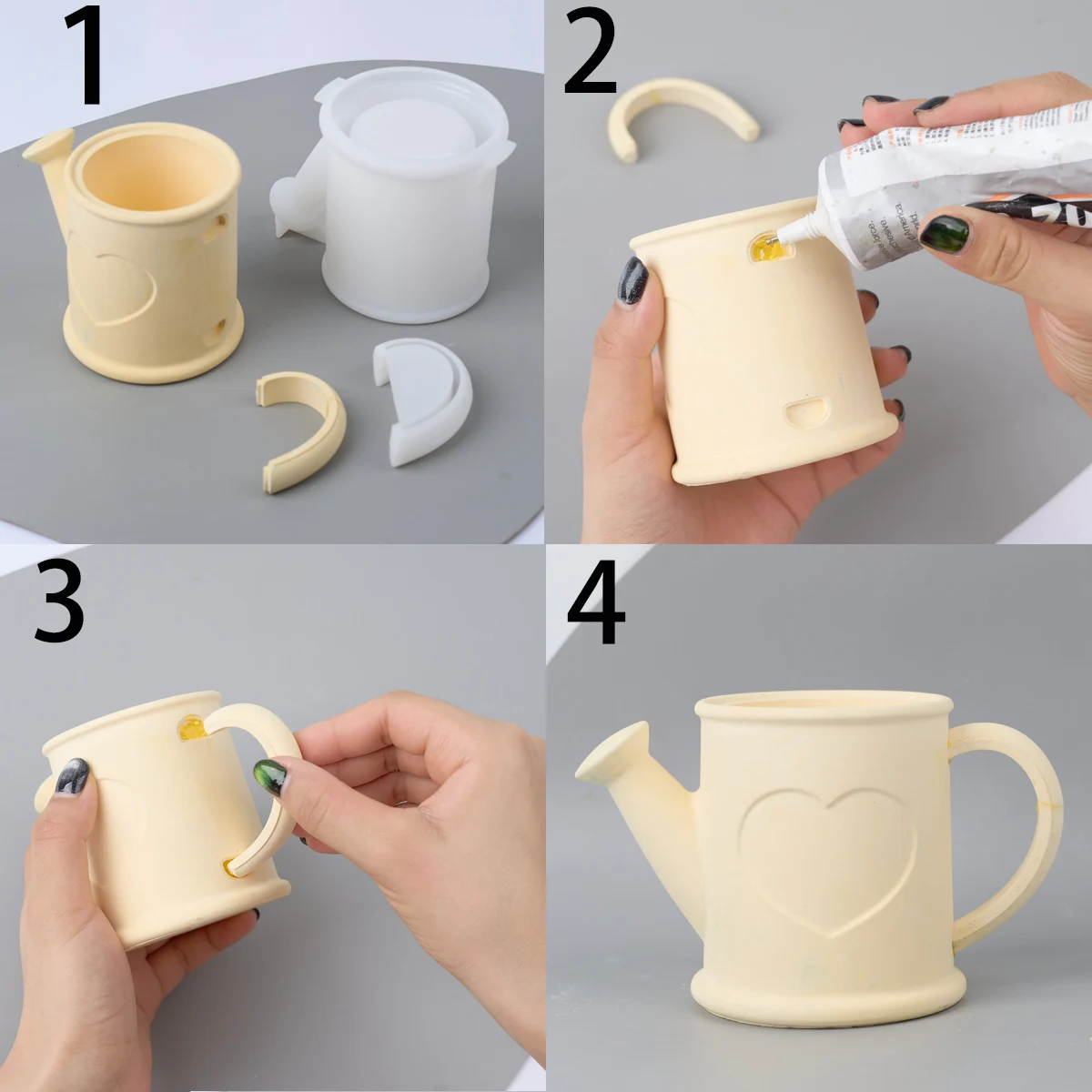 Силиконовая форма для свечей в форме сердца