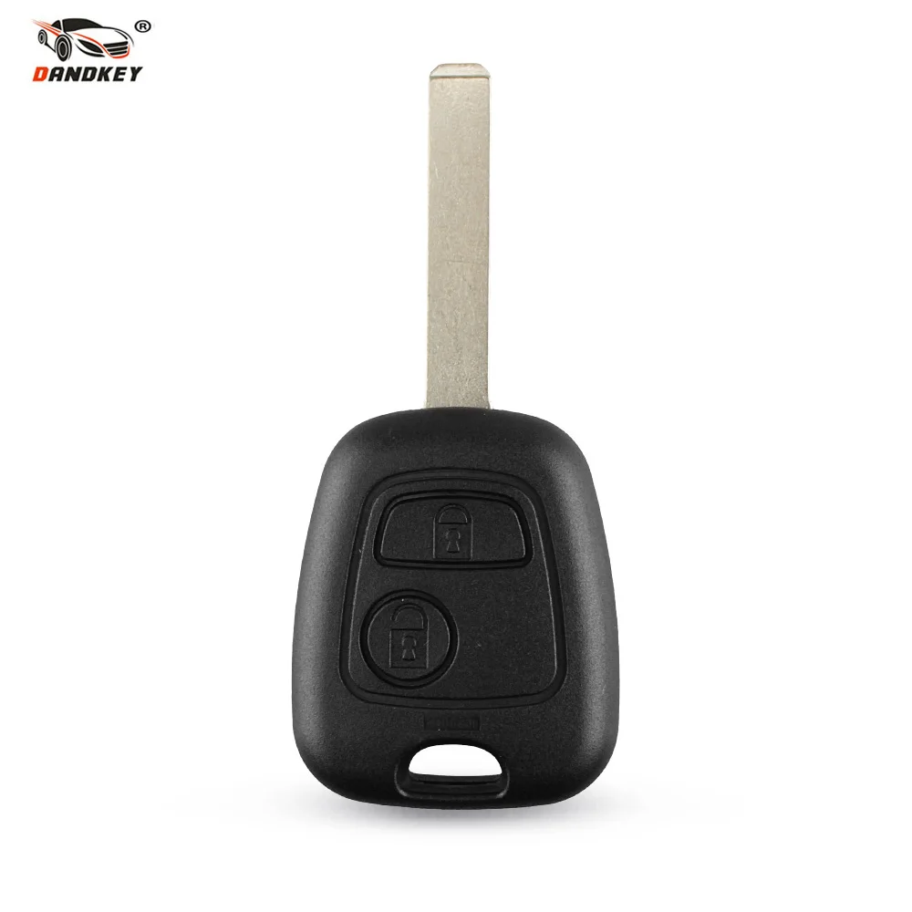 Автомобильный пульт Dandkey Корпус ключа для Peugeot 307 107 207 407 Citroen C2 C3 Xsara Remote 2 чехол