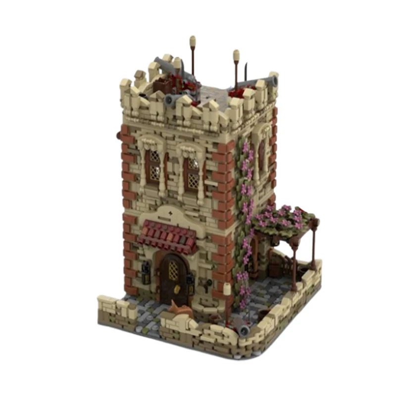 Фото Spot MOC-156582 2704 шт., креативная средневековая архитектура, садовый замок, сборка мелких частиц, строительные блоки, образовательная игрушка, мод №5