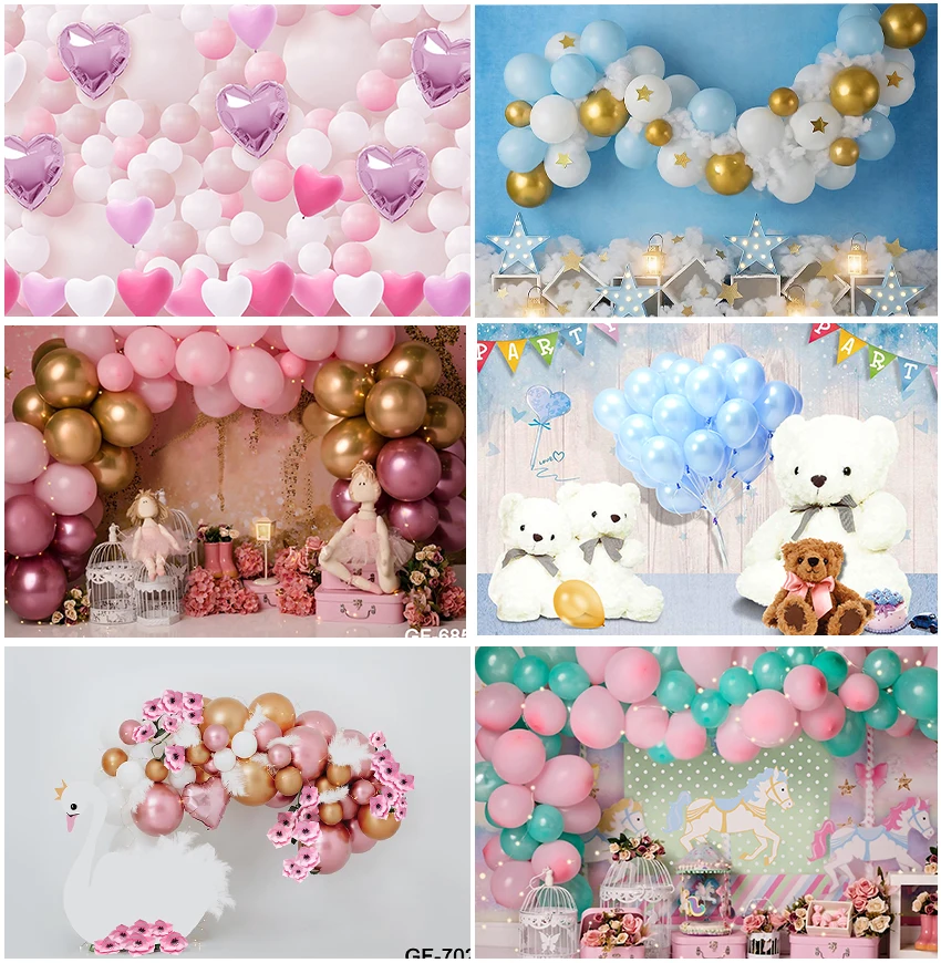 

Newborn Backgrounds Photographic For Girls Birthday Party Decoration Custom Studio Banner Backdrops Baby Shower Photozone Props