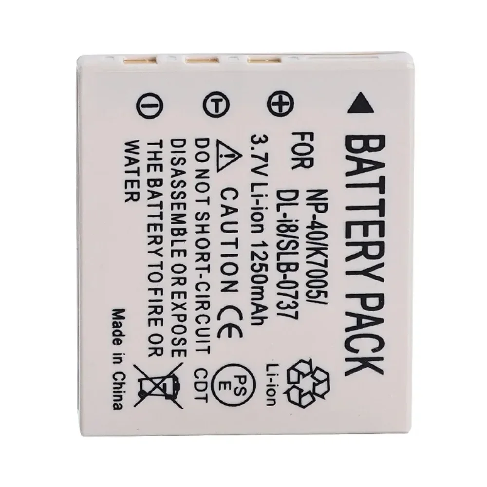 Фото 3,7 В 1250 мАч FNP-40 FNP 40 FNP40 Аккумулятор + USB-зарядное устройство Подходит для камеры Fuji F710 F810 K7005 SLB-0737 0837 D-LI8 CGA-S004 №3