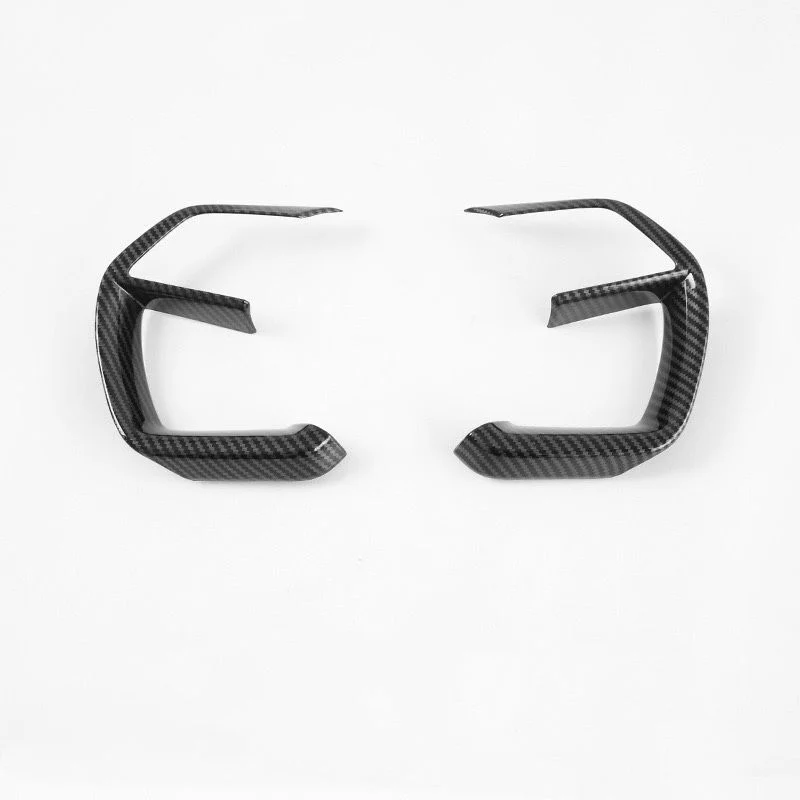 

1 Set For Hyundai Tucson 2021 Carbon Fiber Pattern ABS Decoration Steering Wheel Trim Control Button Frame Cover Sticker Strips