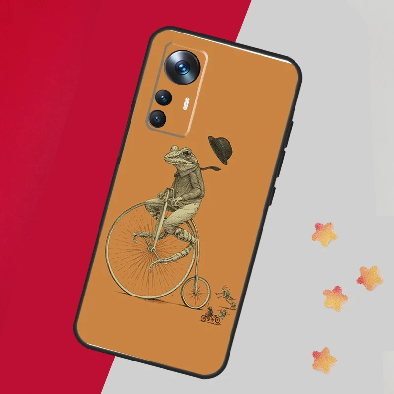 Винтажный Ретро чехол с рисунком лягушки грибов для Xiaomi 13T Pro 12T 11T 12 14 13 Lite 12X POCO F5 X3