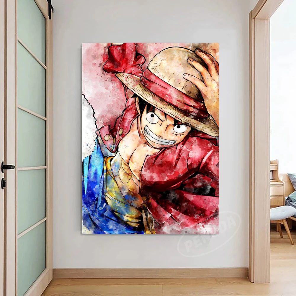 Zoro домашнее украшение Аниме Холст One Piece Sanji картины Robin стена Nami Печатный Луффи