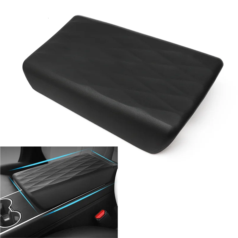 

Model 3 Model Y Central Console Armrest Cover TPE Scratchproof Wear-Resistant Armrest Box Modifiaction Decor Cover For Tesla