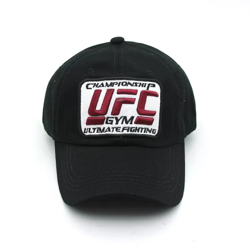Фото 2026 Повседневная шляпа UFC с вышивкой в стиле хип-хоп Harlan Hat UFC Бейсбольная кепка для смешанных боевых искусств №3