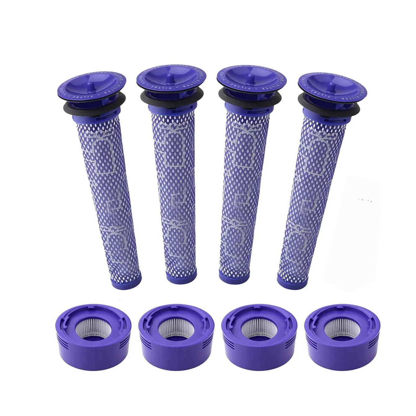 

Vacuum Filter Kit for Dyson V7, V8 Animal and V8 Absolute Cordless Vacuum, 4 Post Filter, 4 Pre Filter, Replaces Part
