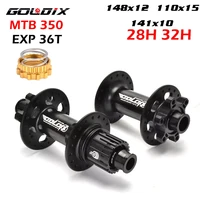 goldix dt swiss 350 boost mtb hub new exp 36t disc brake hub sealed bearings six nails 28h32h shaft 110x15 141x10 148x12