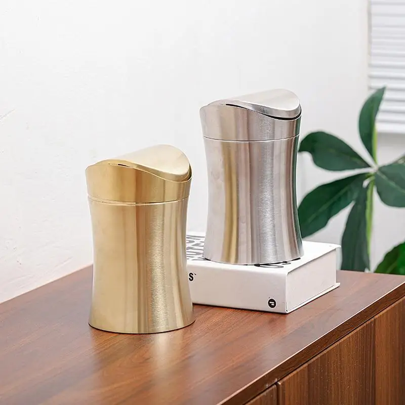 304 настольная мусорная корзина из нержавеющей стали л маленькая креативная