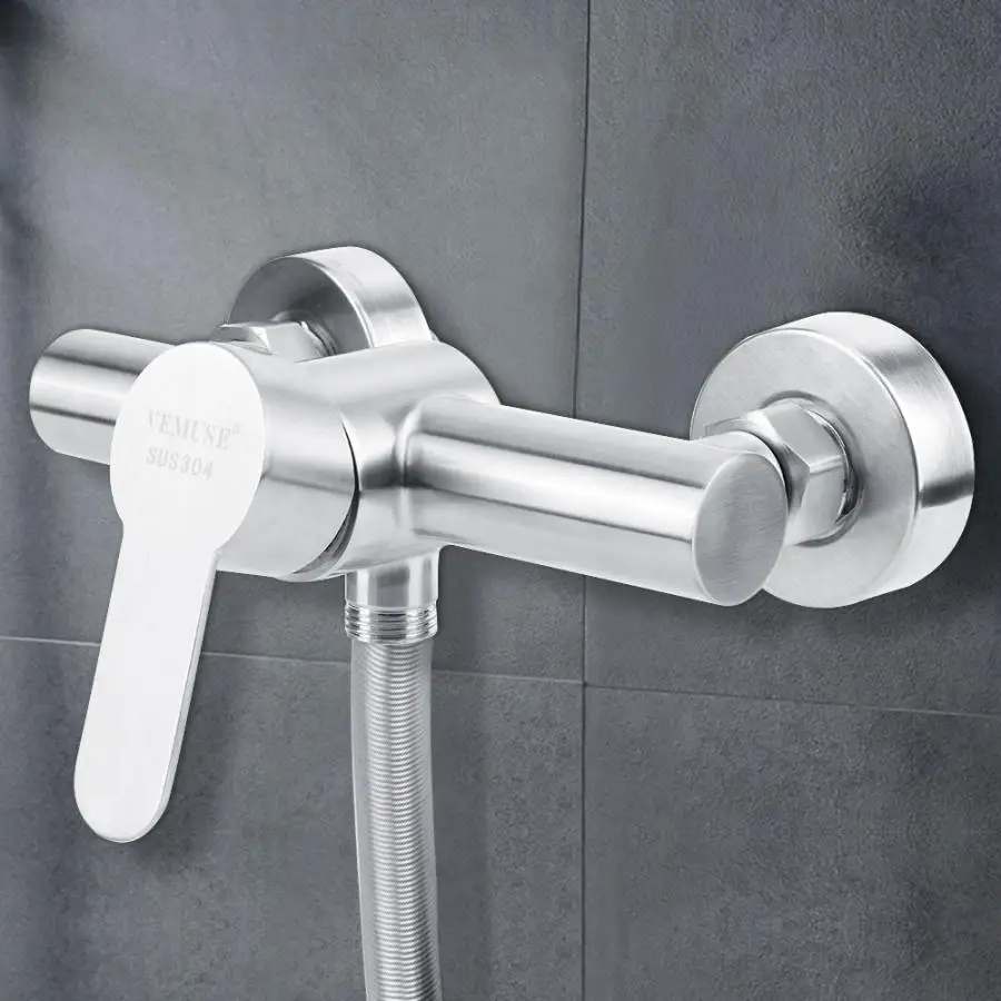 

Hot Bath Tap Water Bathroom Sprayer G1/2in Faucet Accessories Bathtub Hand Cold Mixer Shower Steel Shower Stainless 304 Set