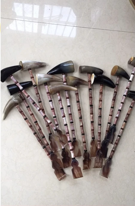 

Cattle's horn raw material back scratcher massage stick beat Portable Back Scratcher Telescopic Scratching Massager Back Scraper