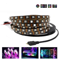 ws3pin 5v header on motherboa ws2812b addressable tape led strip pc gamer cabinet for gigabyte msi asus aura sync board with