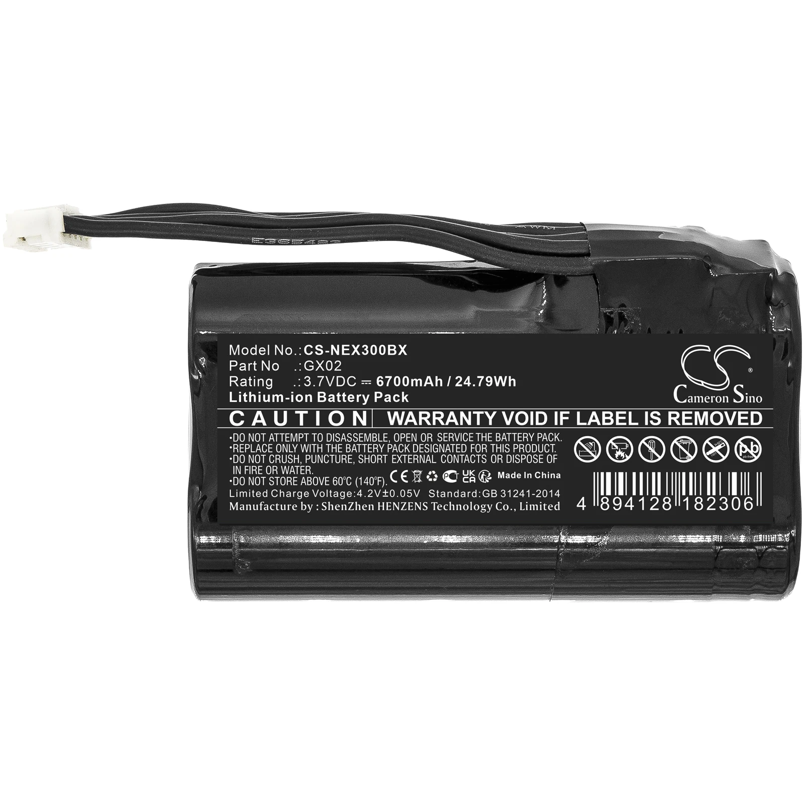 

Cameron Sino 6700mAh Battery For NEXGO N3 N5 N86 GX02