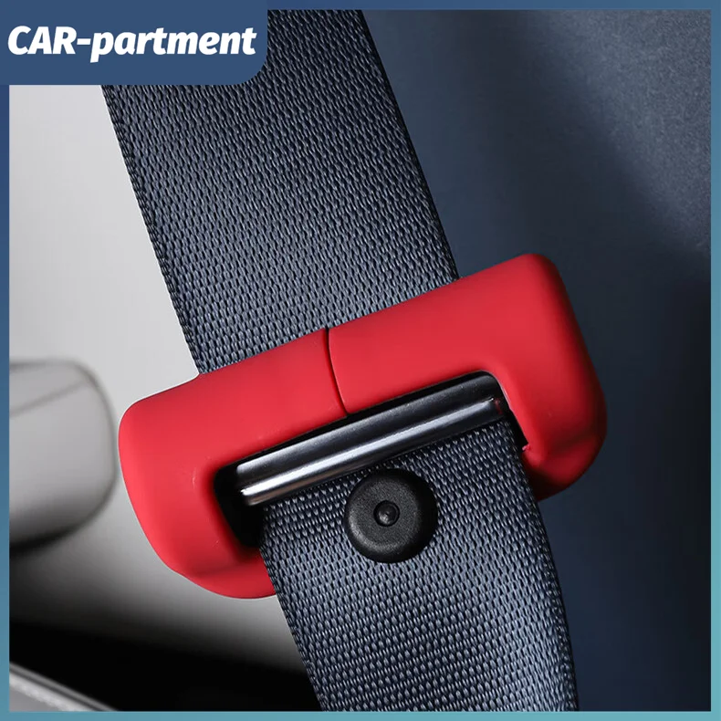 

For Tesla Model 3/Y Safety Belt Protective Silicone Cover Tesla Interior Accessories Automobile Protective Sleeve Seat Belt Clip