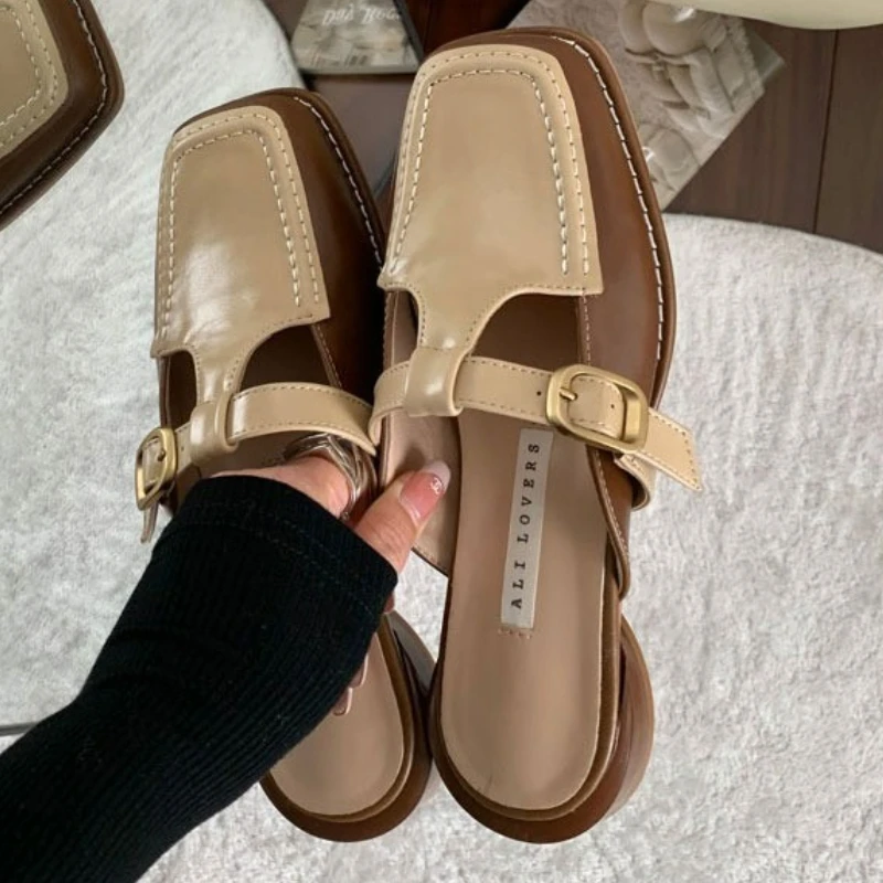 

Summer Fashion Baotou New Design Women's Slide Platform Hot Selling Casual, Comfortable, Elegant Dress Buckle Women's Sandals