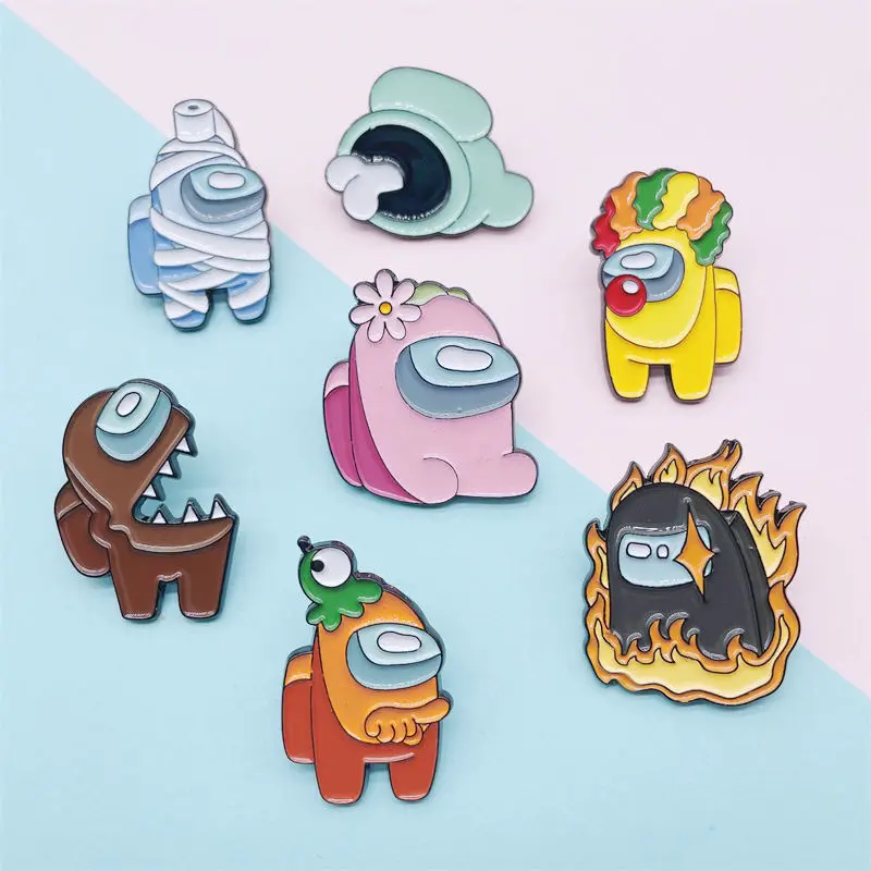 

SALeeee Creative Game Character Brooch Cartoon Shape Badge Punk Jewelry Accessories Gift