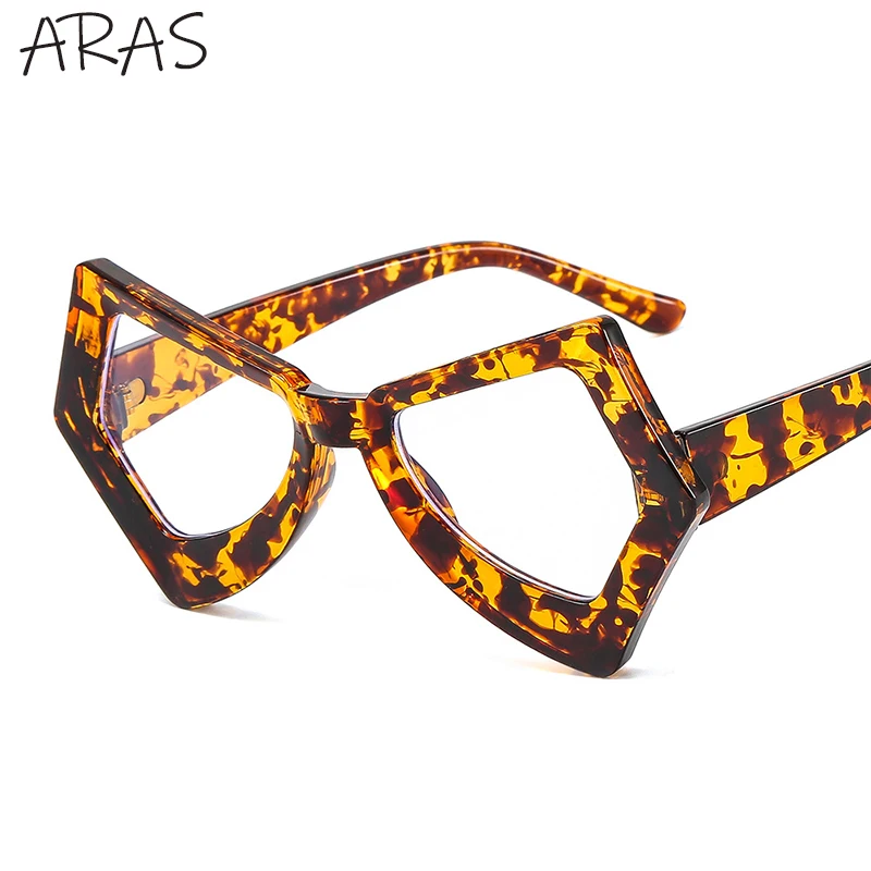 

Anti Blue Light Glasses Women 2022 Fashion Cat Eye Optical Eyewear for Ladies Retro Butterfly Transparent Eyeglass Polygon Frame