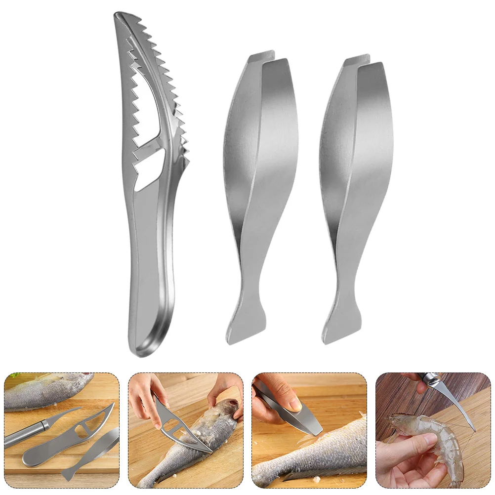 

Fishscraper Scale Remover Tool Scaler Bone Fishboneskin Cleaning Fast Pliersbones Pincer Debone Peeler Brush Removal Stainless