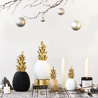 nordic golden pineapple home decoration ornaments resin crafts creative restaurant wine cabinet counter decoration ornaments