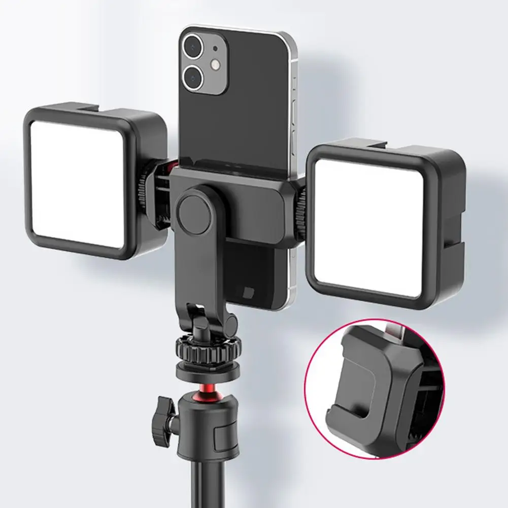 

ST-06S Vertical Shooting Phone Mount Holder Tripod Mount DSLR Camera Mount Clamp For IPhone 12 Pro Max Vlog Holder