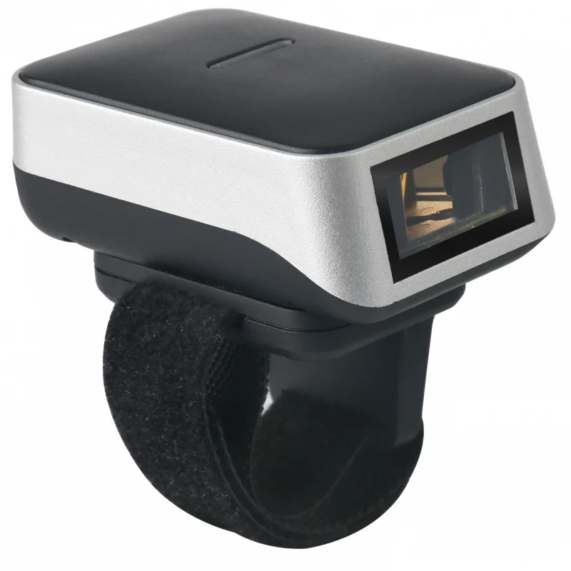 1D портативный 2D-кольцевой палец с синим зубом [камера 1 МП] сканер штрих-кода 2D