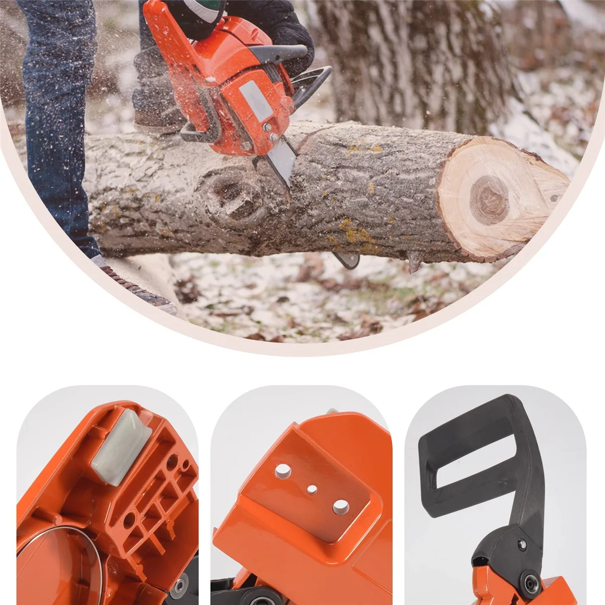 Боковая крышка сцепления цепи тормоз в сборе для 4 бензопил HUSQVARNA 61 66 266 268 272