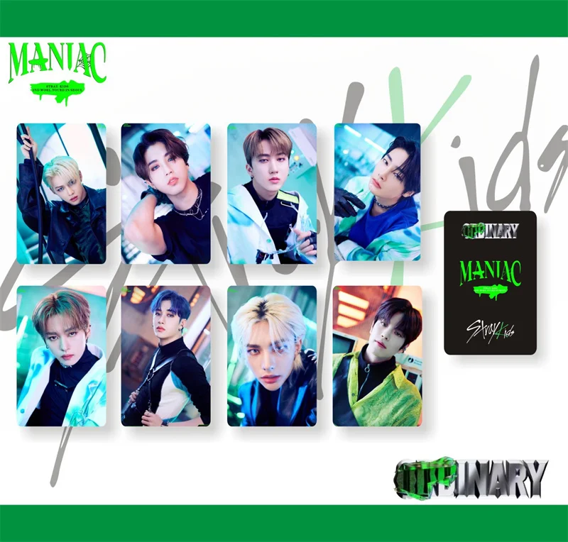 

8-9Pcs/Set Kpop Stray Kids Photocard New Album MANIAC Lomo Card Photo Print Cards Poster Picture Fans Gifts Collection Wholesale