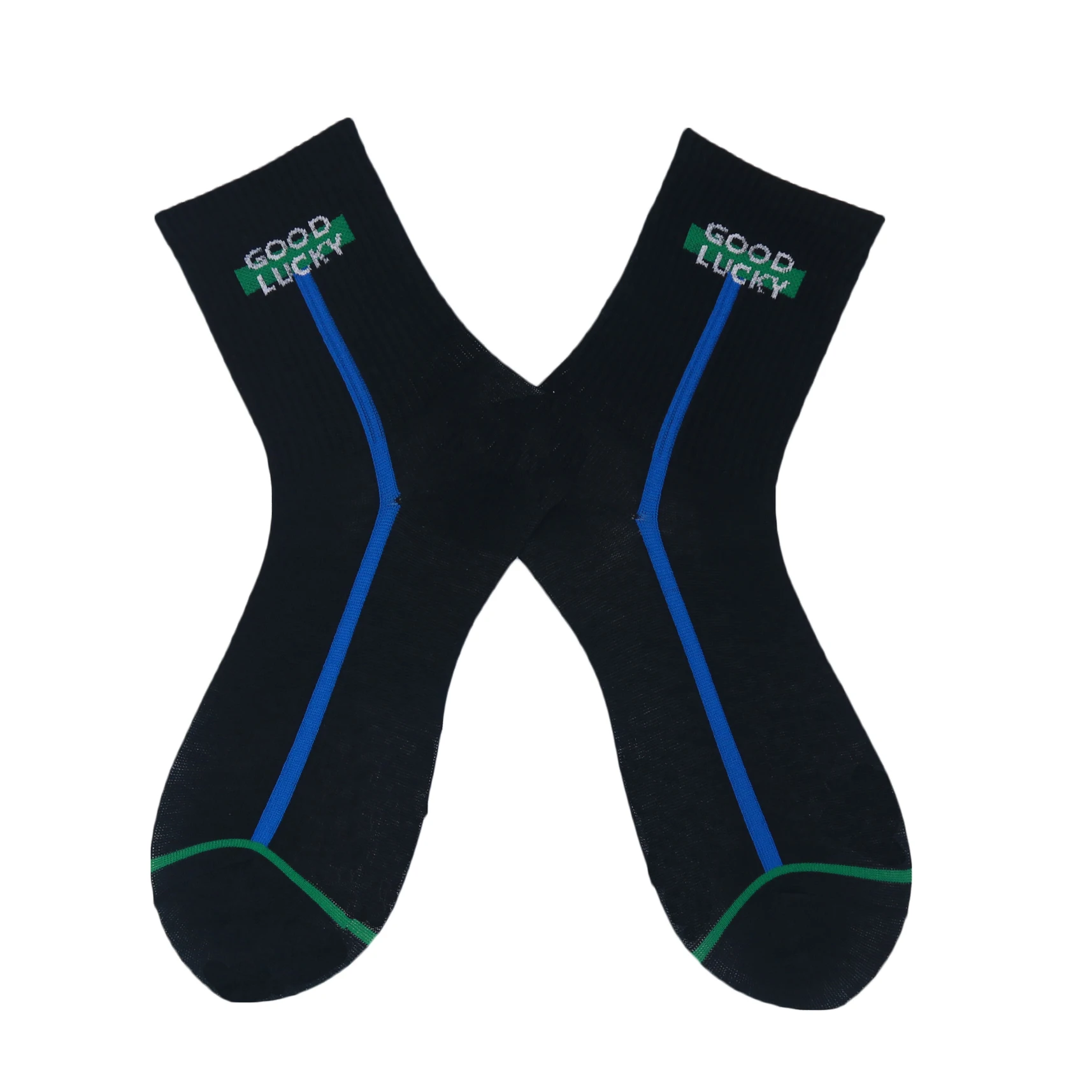 

Black White Cotton Men Women Socks Line Letters Interesting Design Fashion Street Hip Hop Socks