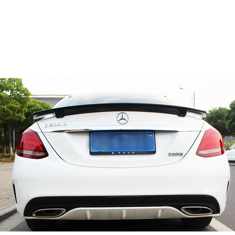 

2015+ Mercedes W205 C63 Sedan Spoiler--Renn V2 Style Carbon Fiber Spoiler Wing for Benz C220 C250 C300 Renn Style