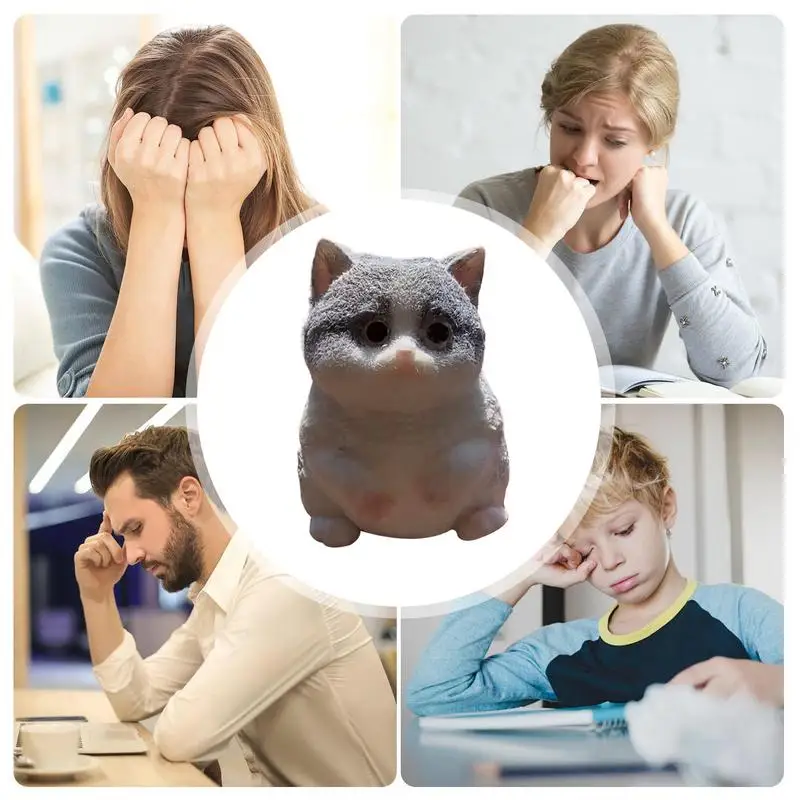 Мультяшная игрушка для кошек сжимания толстого кота милый кот стресс моти