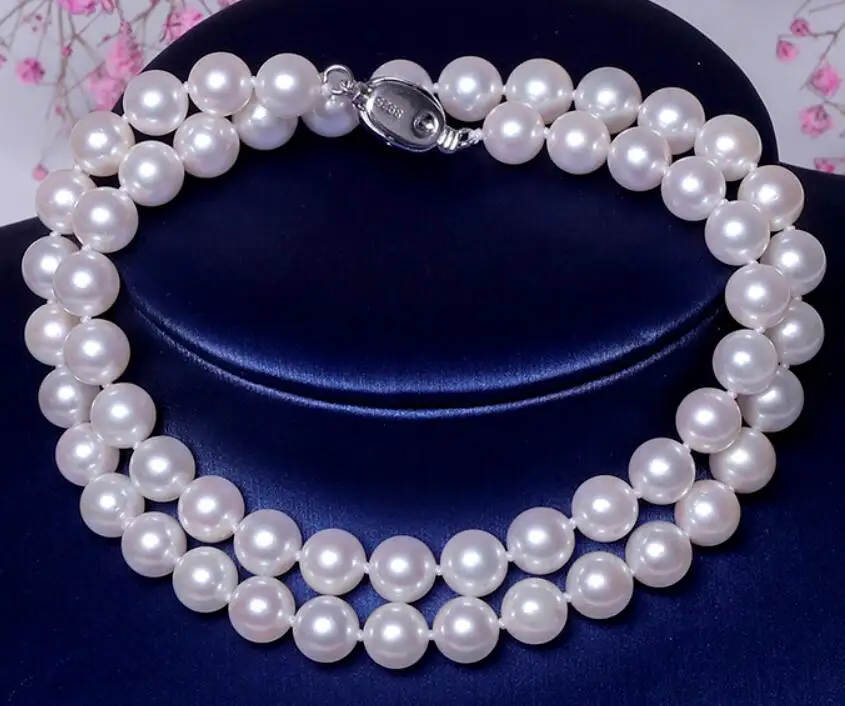 classic AAA++ 11-12mm south sea round white pearl necklace 18inch